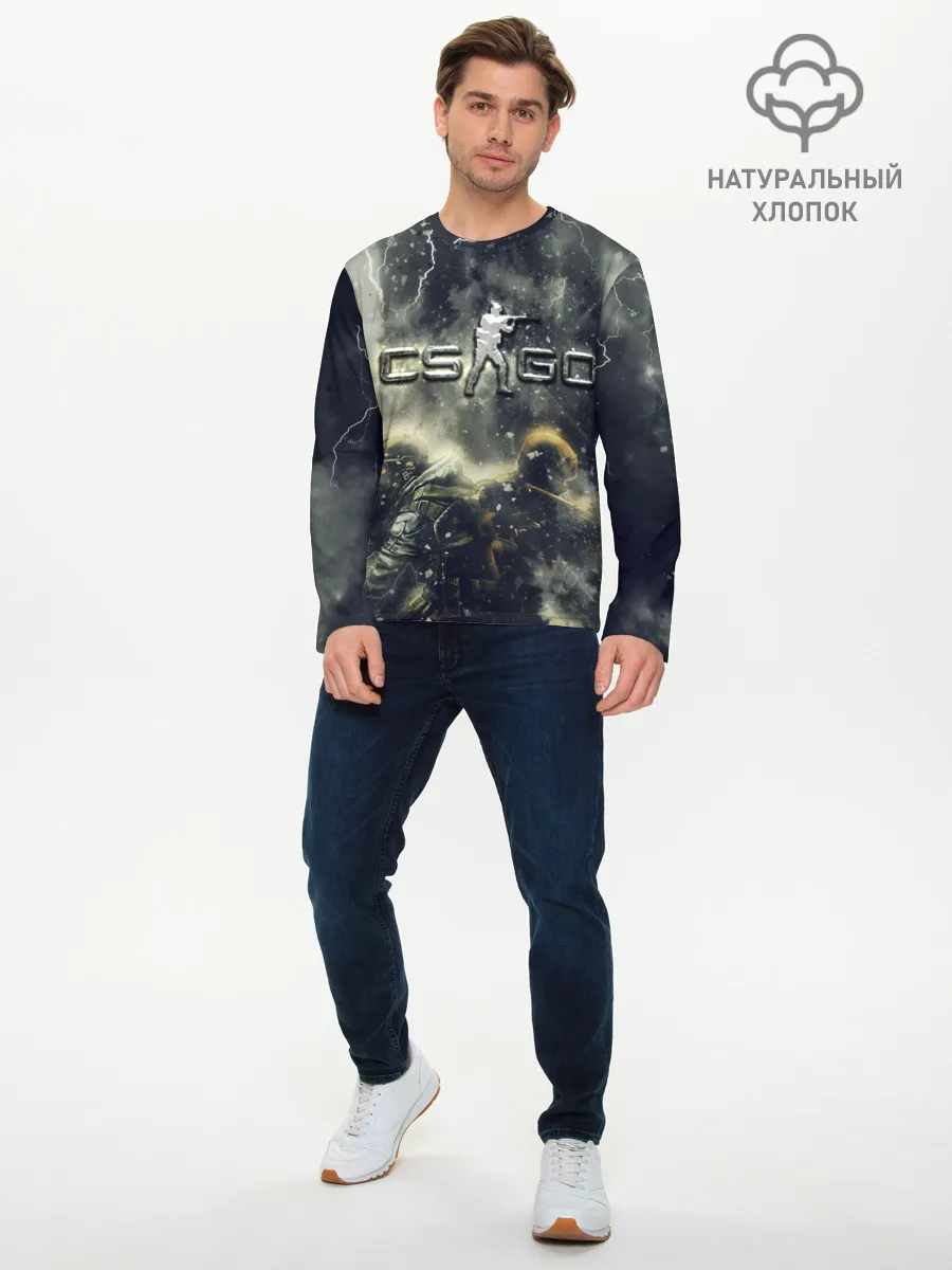 Мужской лонгслив базовый / CS GO