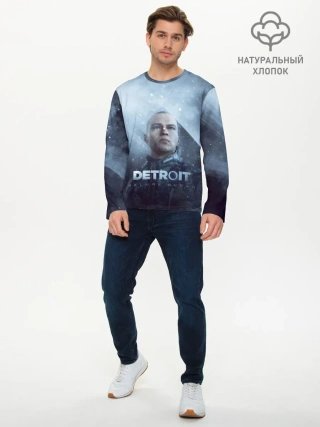 Мужской лонгслив базовый / Detroit become human