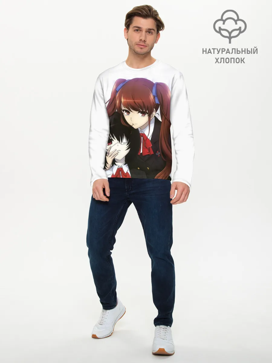 Мужской лонгслив базовый / мисаки мэй и идзуми акадзава