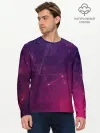 Мужской лонгслив базовый / Космическая текстура
