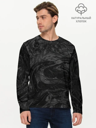 Мужской лонгслив базовый / Серая материя