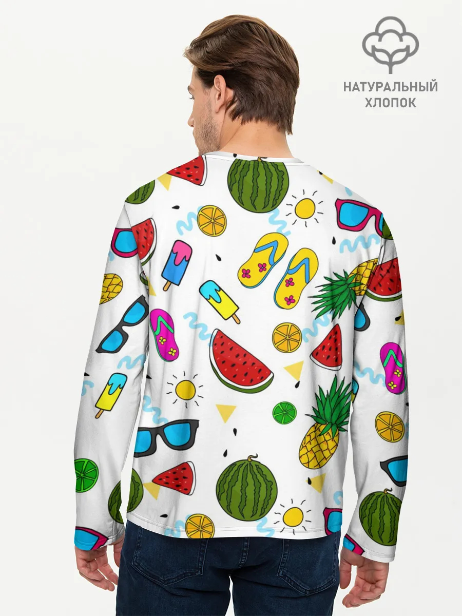 Мужской лонгслив базовый / Летняя