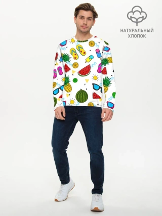 Мужской лонгслив базовый / Летняя