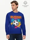 Мужской лонгслив базовый / Футбол Россия