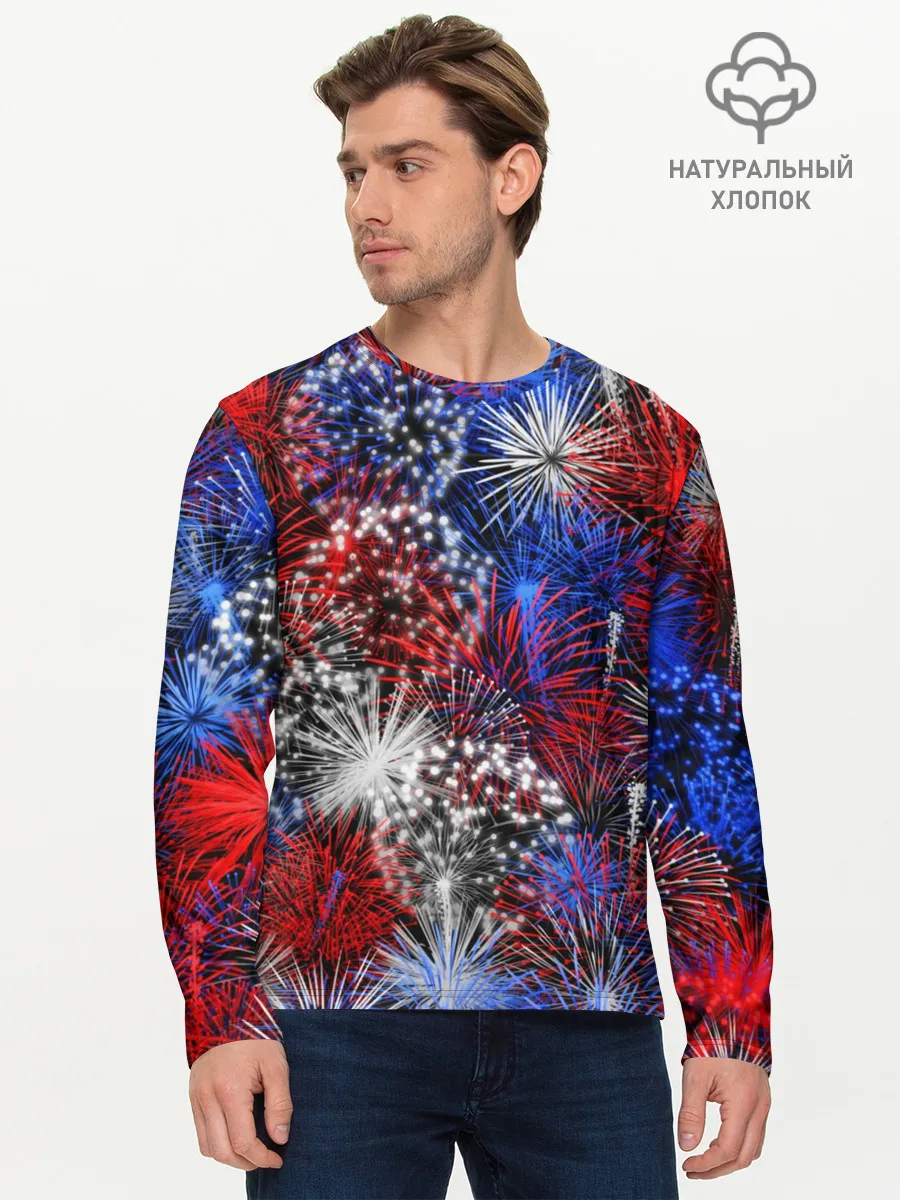 Мужской лонгслив базовый / Салют