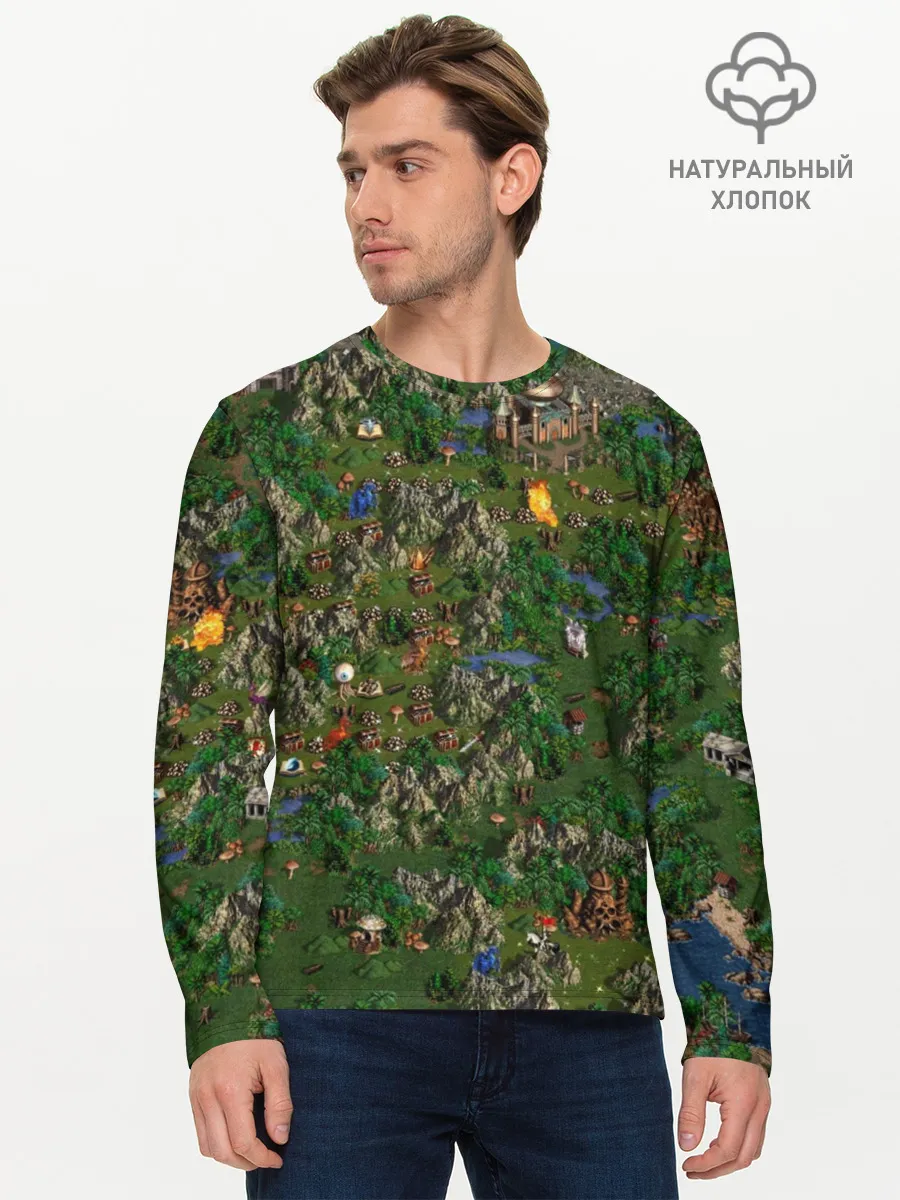 Мужской лонгслив базовый / heroes of might and magic