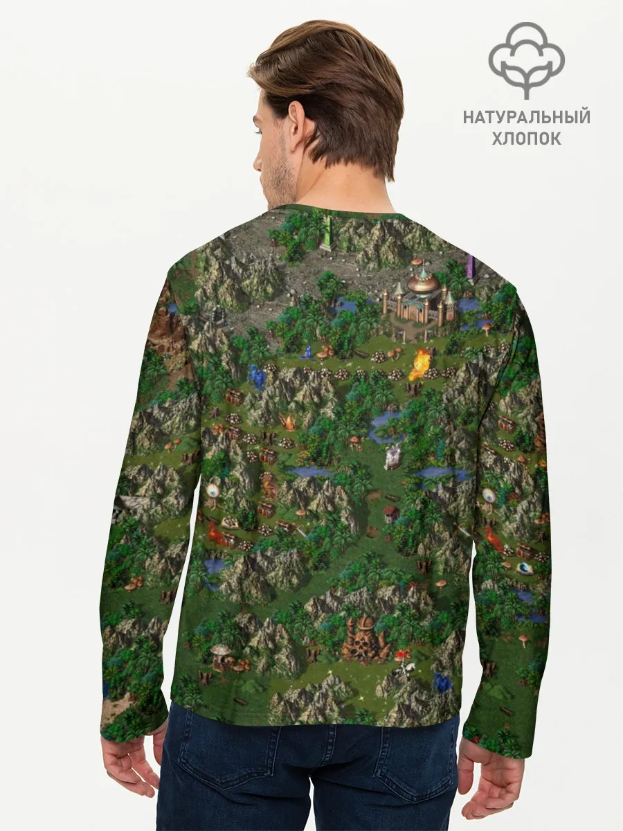 Мужской лонгслив базовый / heroes of might and magic