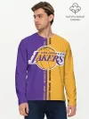 Мужской лонгслив базовый / Los angeles lakers. NBA