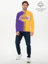 Мужской лонгслив базовый / Los angeles lakers. NBA