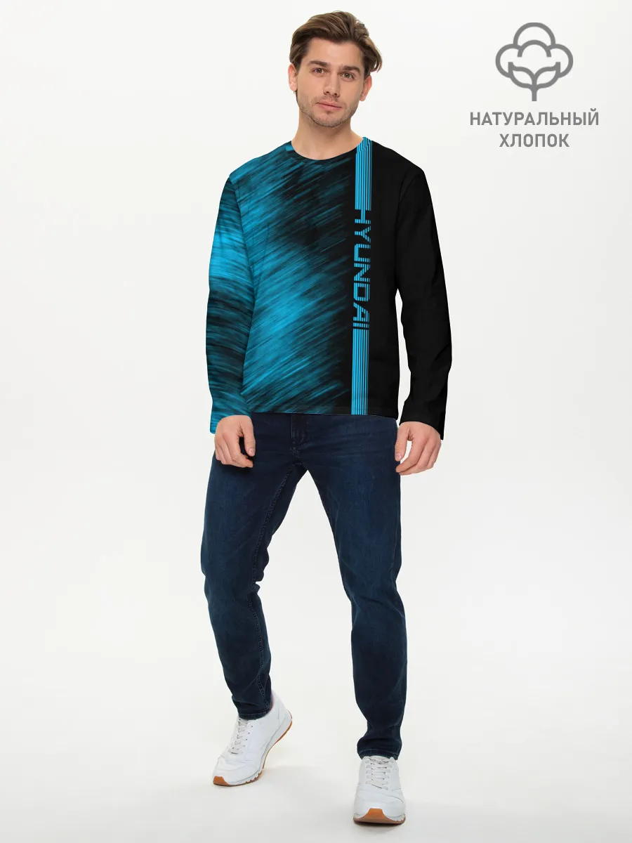 Мужской лонгслив базовый / Hyundai