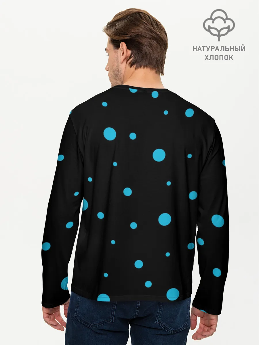 Мужской лонгслив базовый / Пушистая лиса