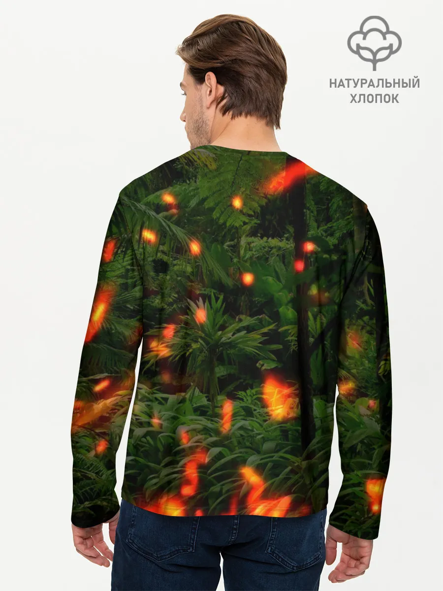 Мужской лонгслив базовый / мир юрского периода