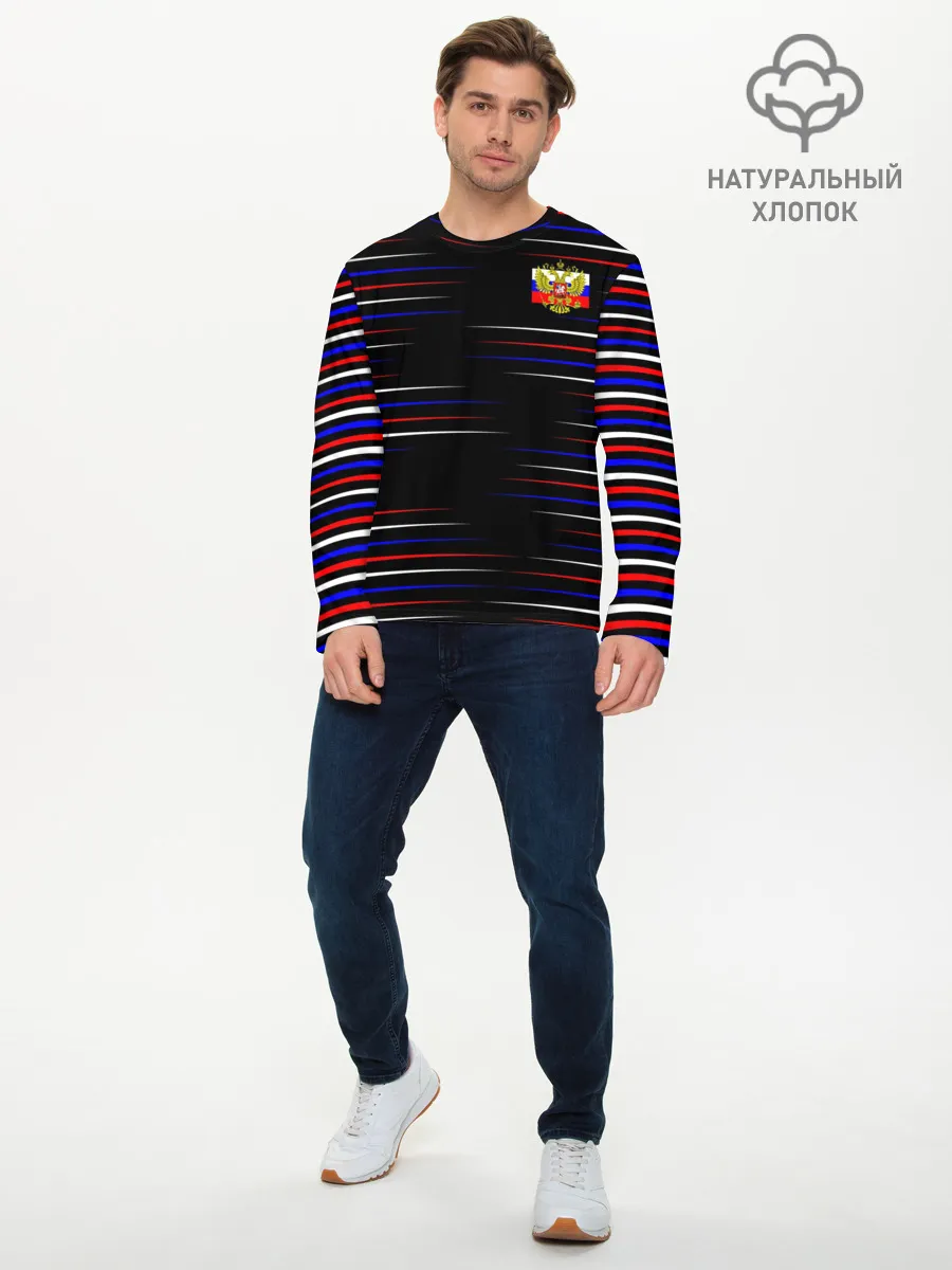 Мужской лонгслив базовый / RUSSIA.