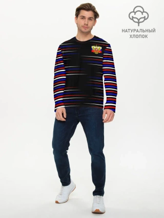 Мужской лонгслив базовый / RUSSIA.