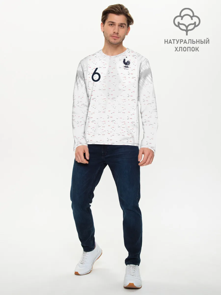 Мужской лонгслив базовый / Pogba away 2018 WC