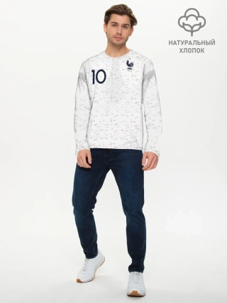 Мужской лонгслив базовый / Mbappe away WC 2018