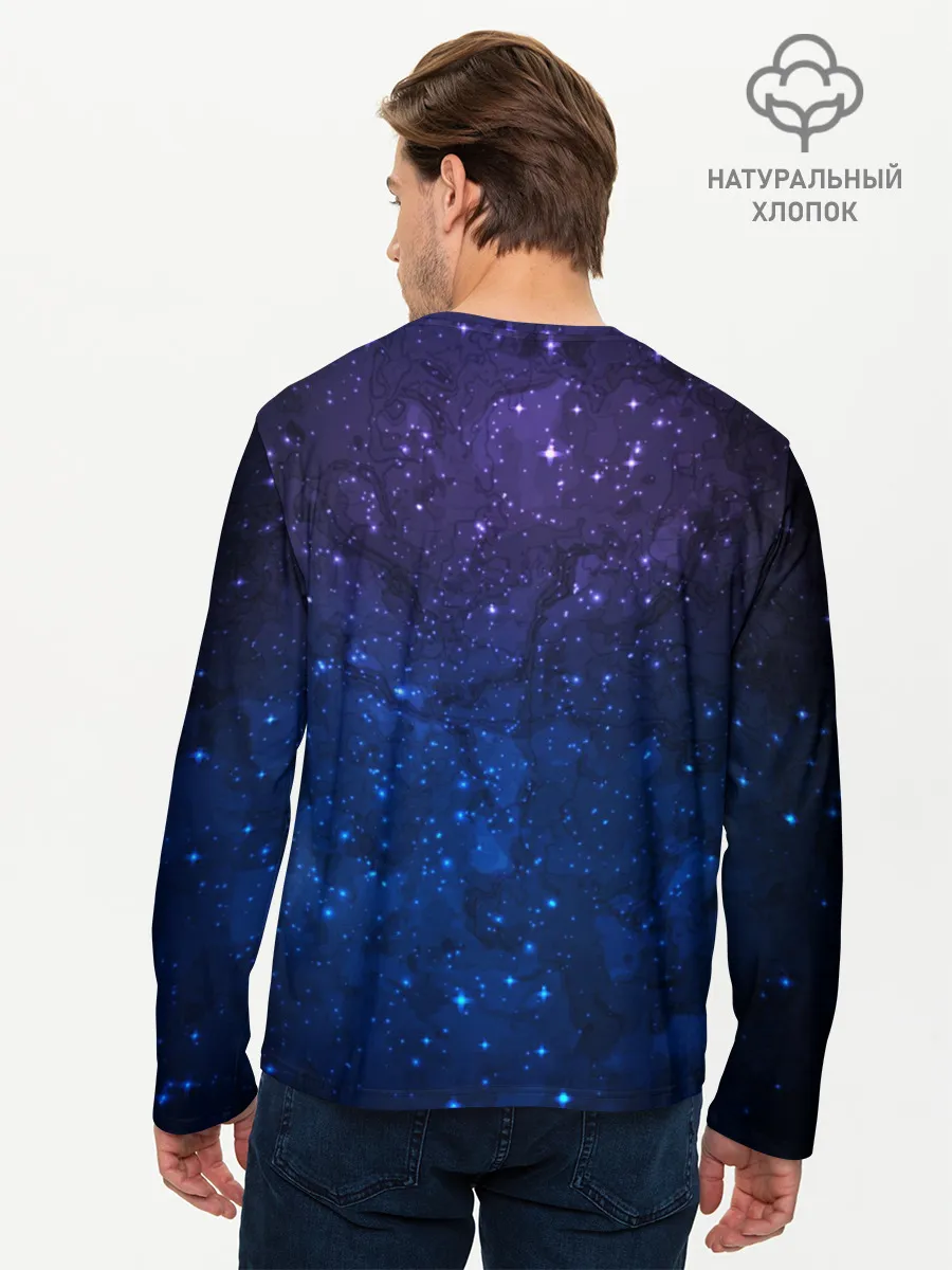 Мужской лонгслив базовый / Мечтающий Единорог