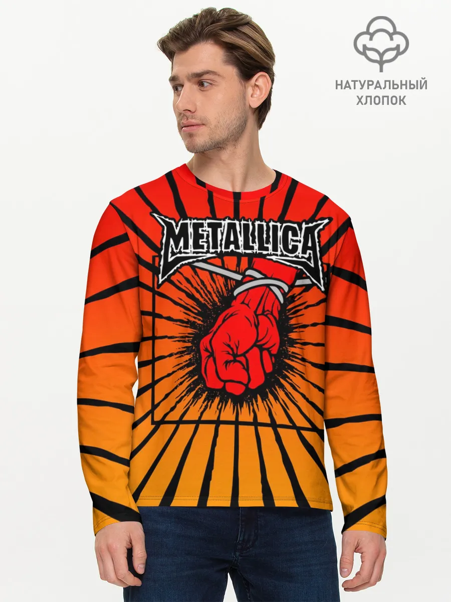 Мужской лонгслив базовый / Metallica