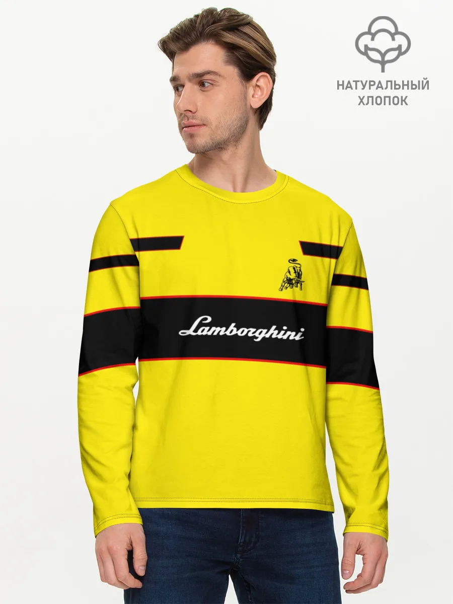 Мужской лонгслив базовый / Lamborghini
