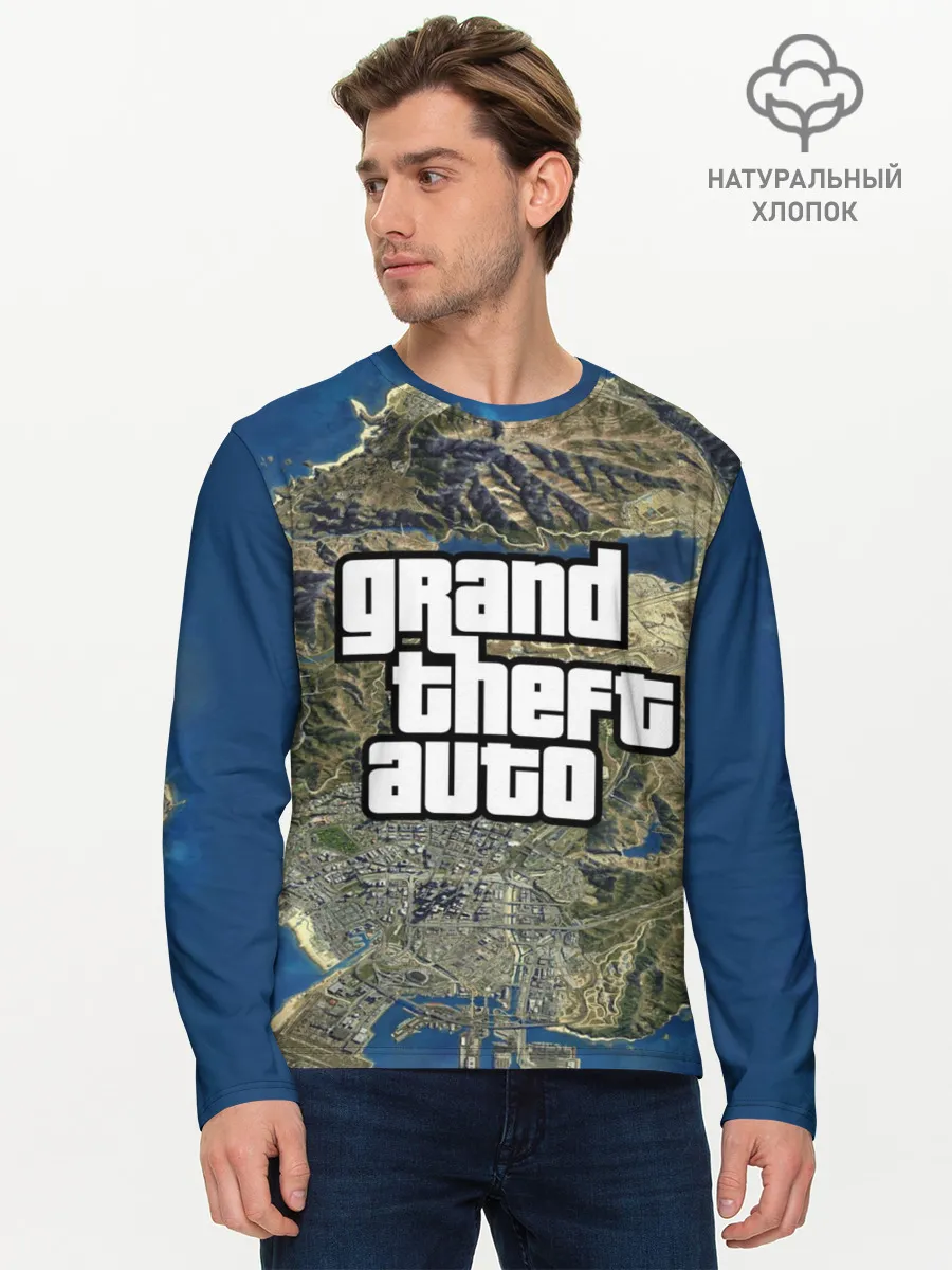 Мужской лонгслив базовый / GTA