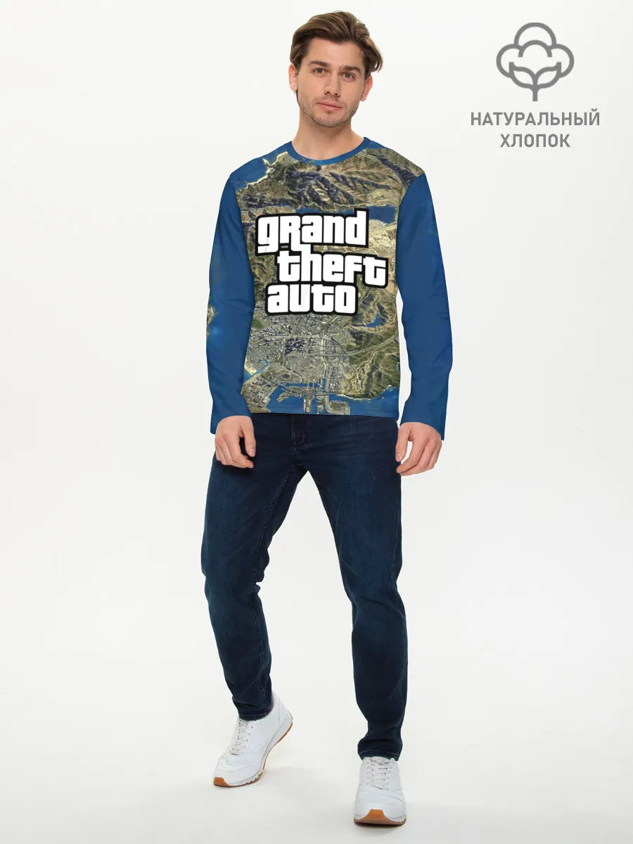 Мужской лонгслив базовый / GTA