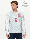 Мужской лонгслив базовый / Iniesta away WC 2018