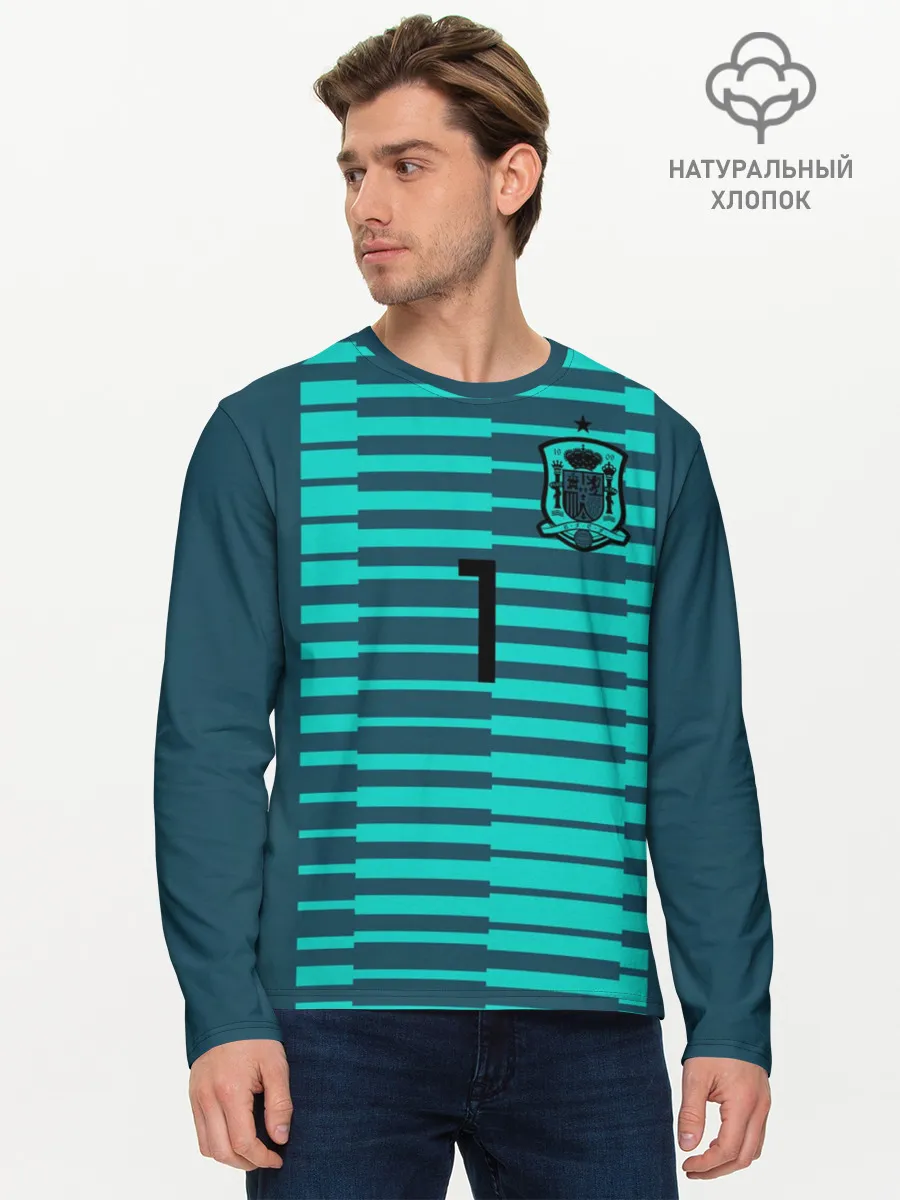 Мужской лонгслив базовый / De Gea WC 2018