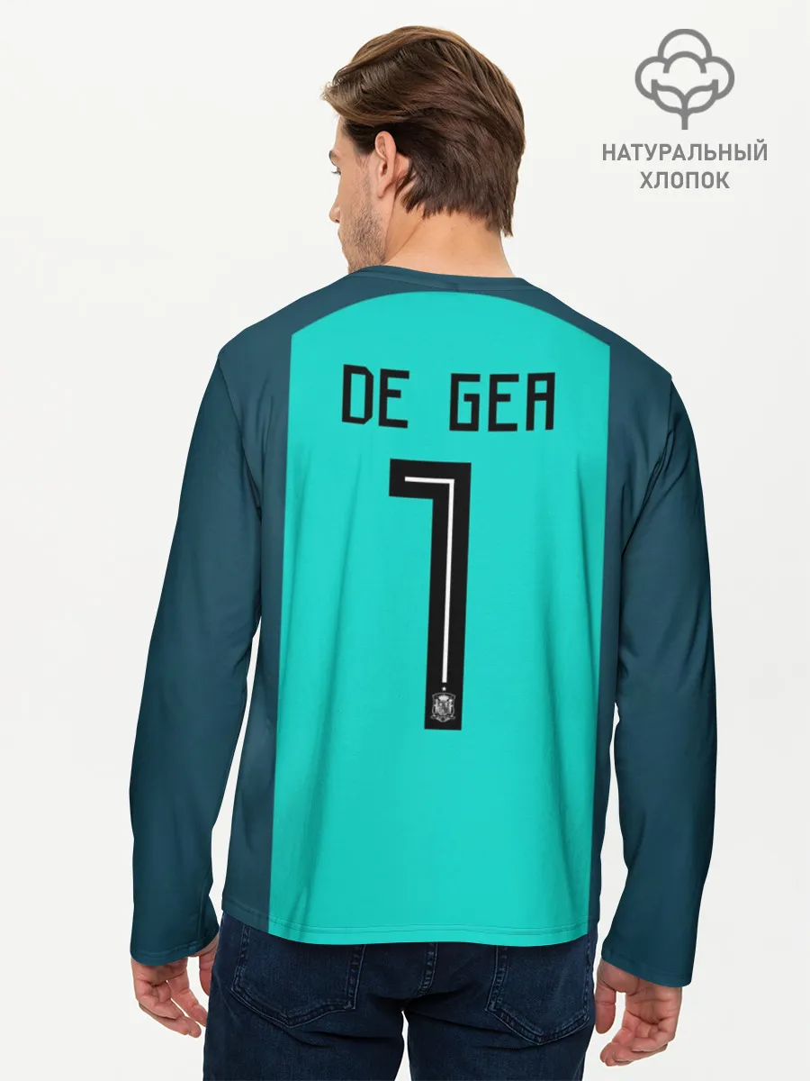 Мужской лонгслив базовый / De Gea WC 2018