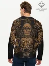 Мужской лонгслив базовый / Vintage Skull Art 2