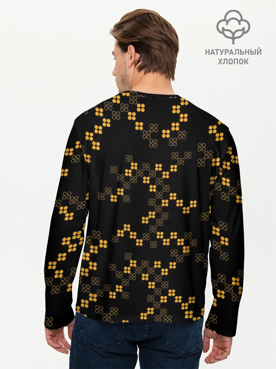 Мужской лонгслив базовый / Бамблби