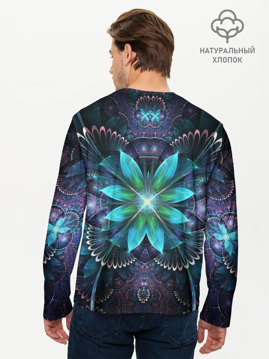 Мужской лонгслив базовый / Астральная мандала