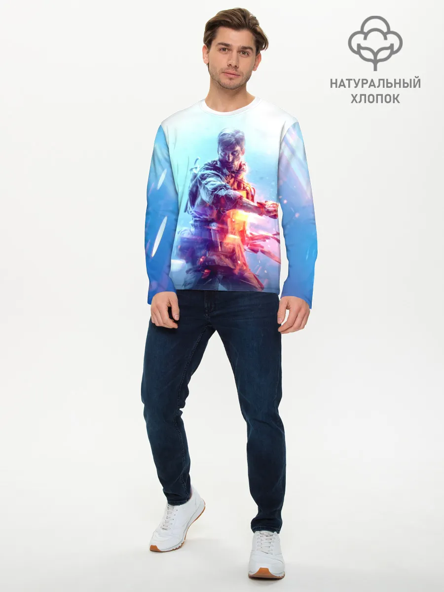 Мужской лонгслив базовый / Battlefield 5 Man