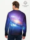 Мужской лонгслив базовый / Абстракция космоса