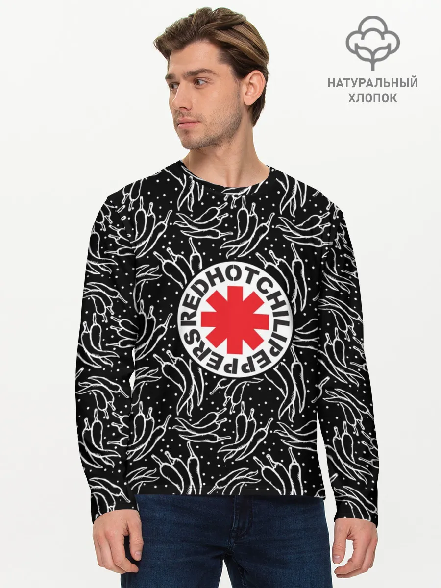 Мужской лонгслив базовый / Red Hot Chili Peppers