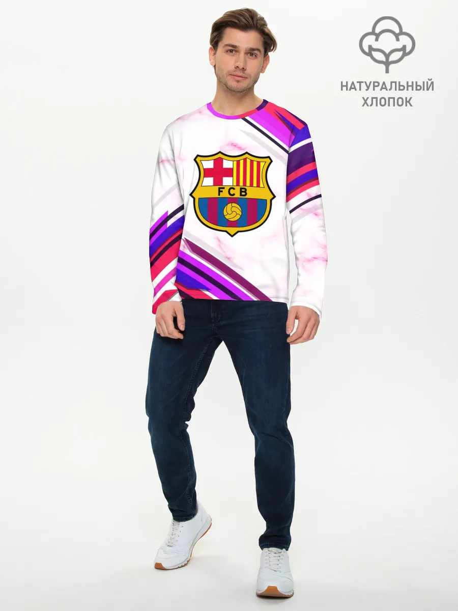Мужской лонгслив базовый / Barcelona