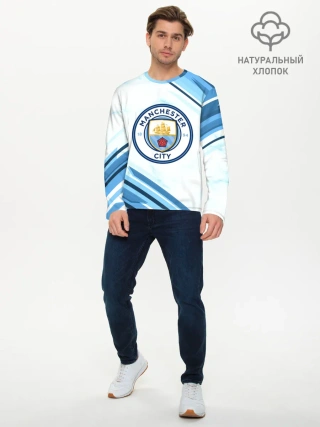 Мужской лонгслив базовый / Manchester city