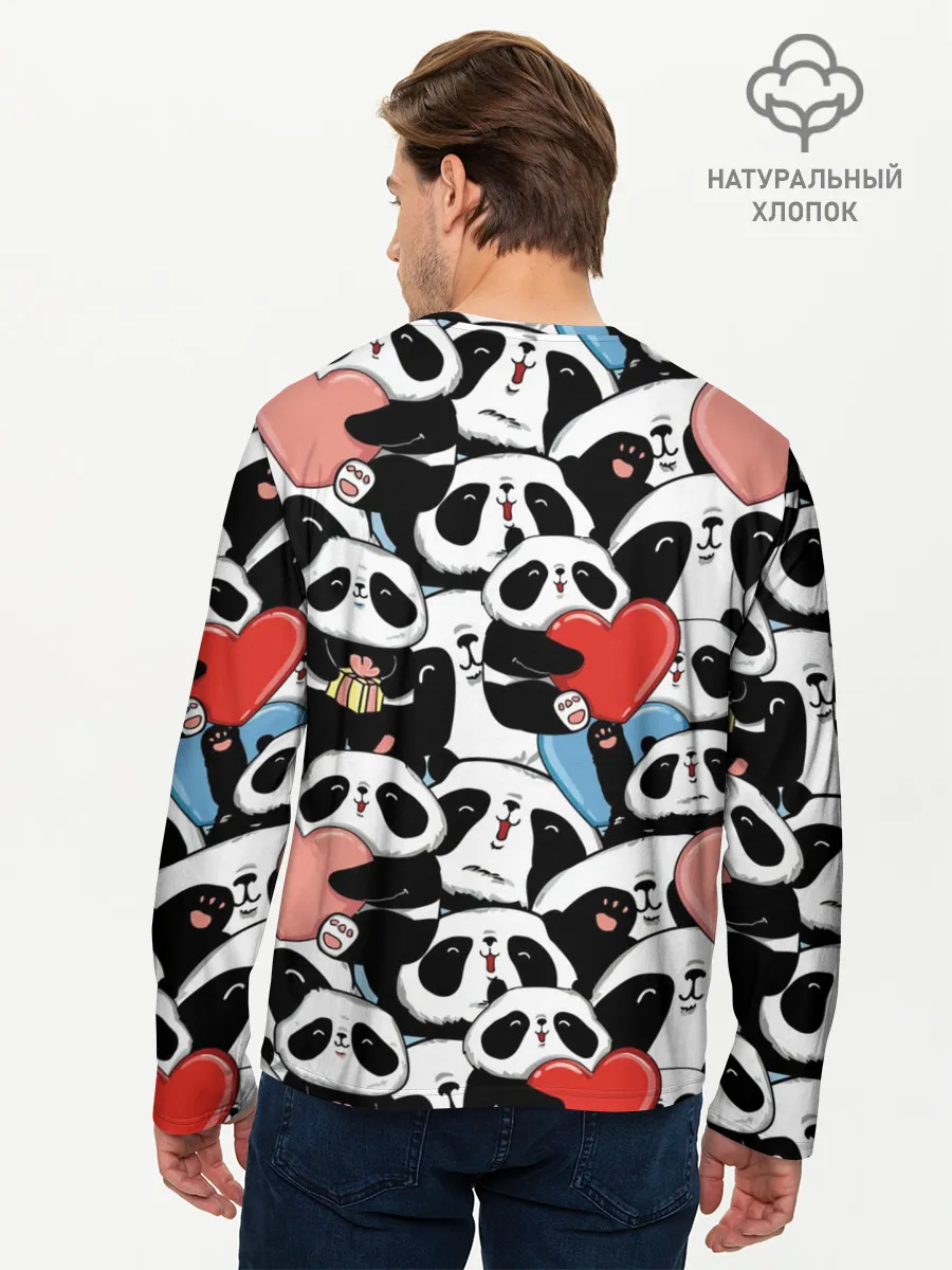 Мужской лонгслив базовый / Пандяшки