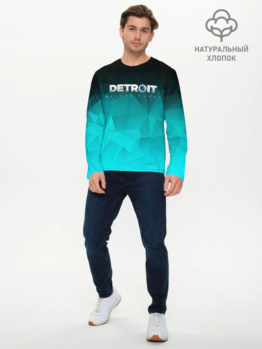 Мужской лонгслив базовый / DETROIT BECOME HUMAN