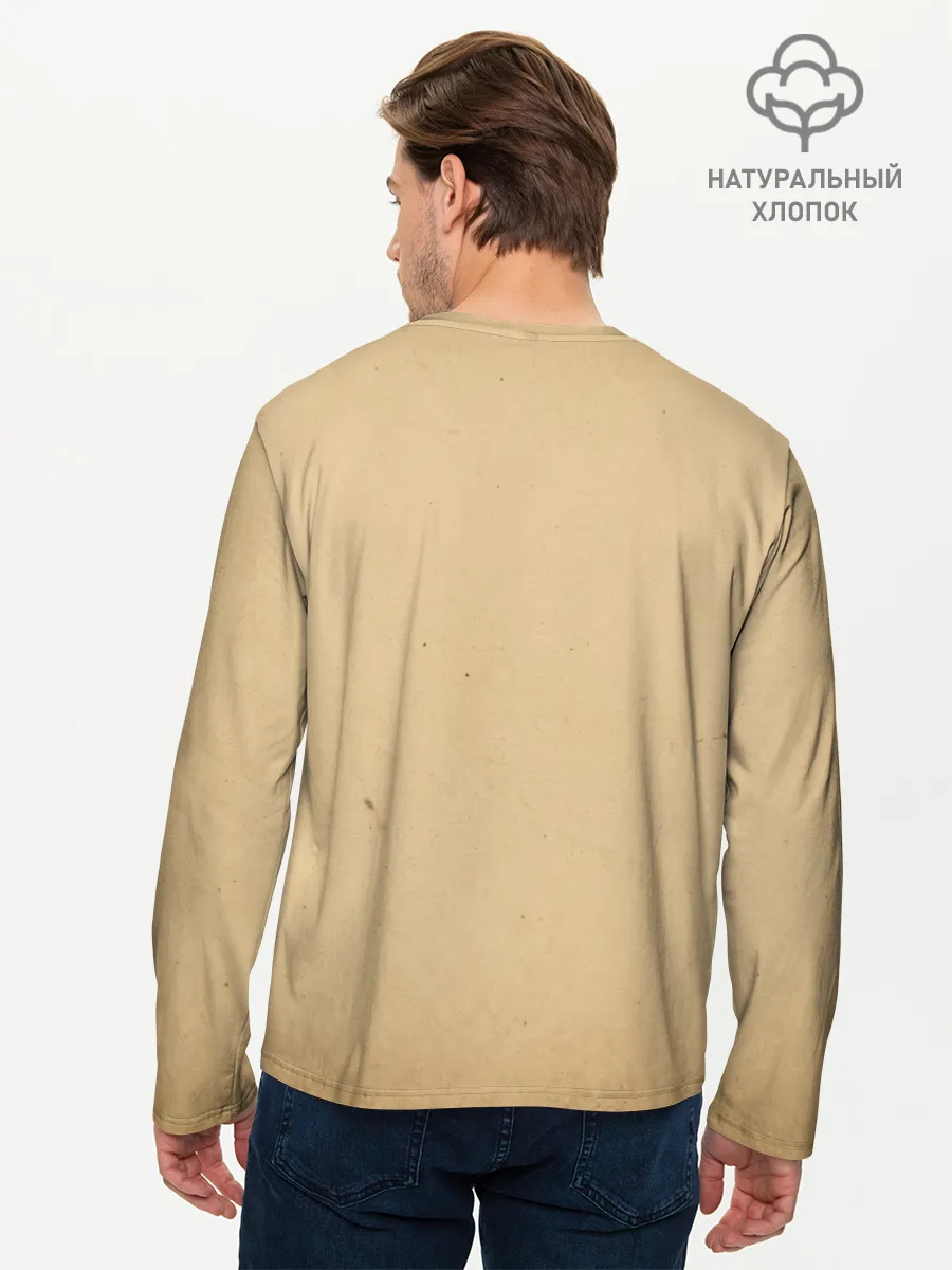 Мужской лонгслив базовый / Кот Да Винчи