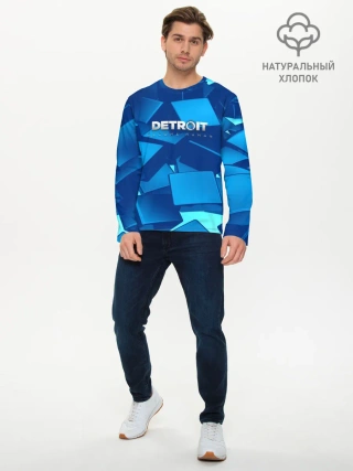 Мужской лонгслив базовый / Detroit:become human