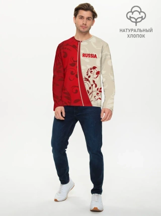 Мужской лонгслив базовый / Russia