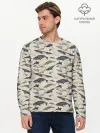 Мужской лонгслив базовый / Whales pattern