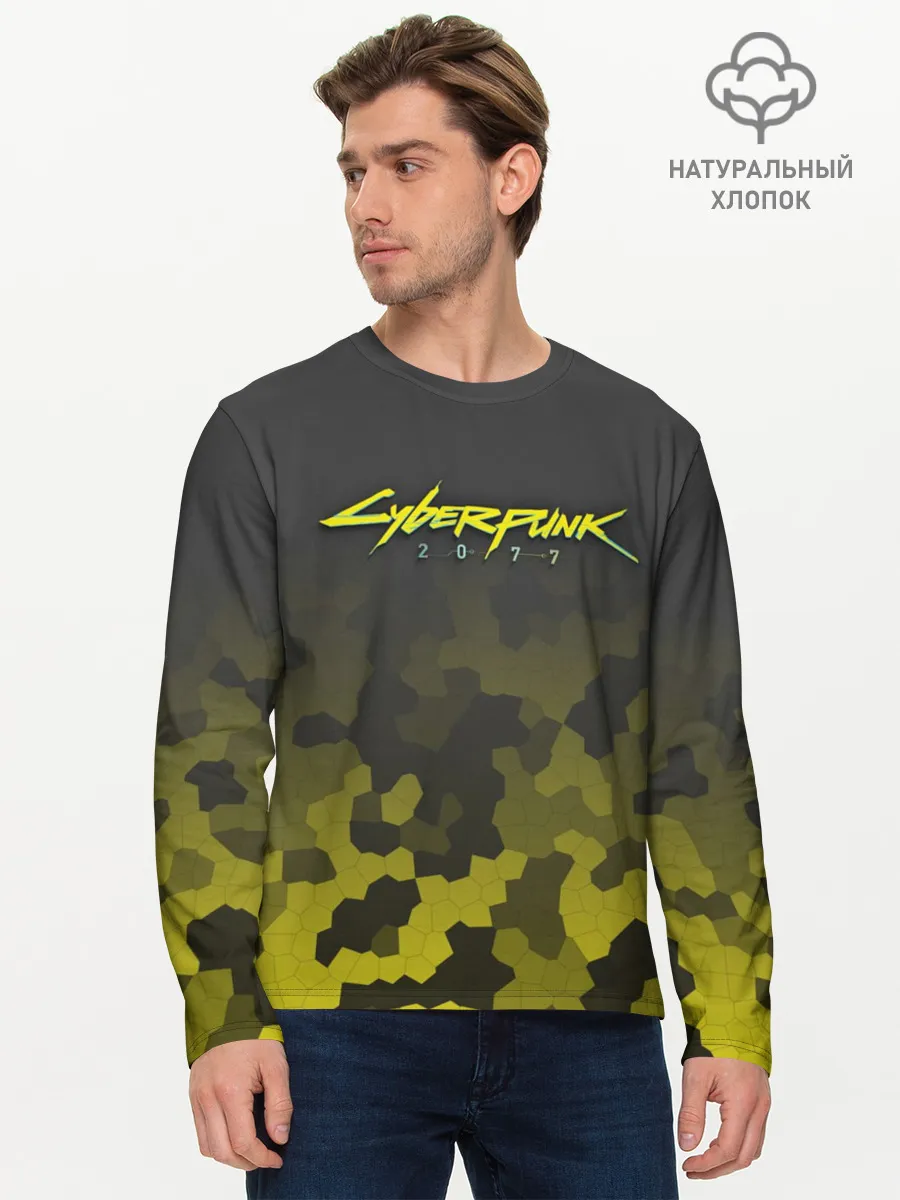 Мужской лонгслив базовый / CYBERPUNK 2077