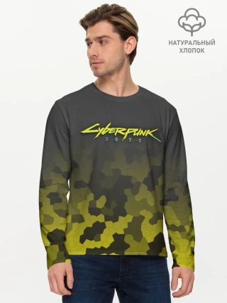 Мужской лонгслив базовый / CYBERPUNK 2077