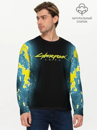 Мужской лонгслив базовый / CYBERPUNK 2077 | КИБЕРПАНК 2077