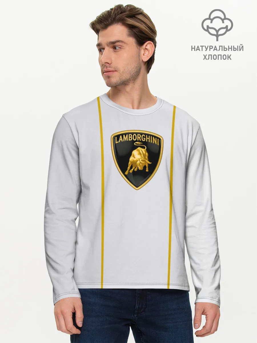 Мужской лонгслив базовый / LAMBORGHINI.