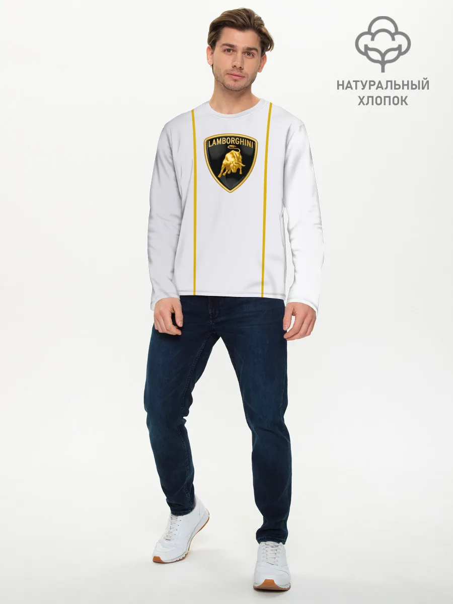 Мужской лонгслив базовый / LAMBORGHINI.