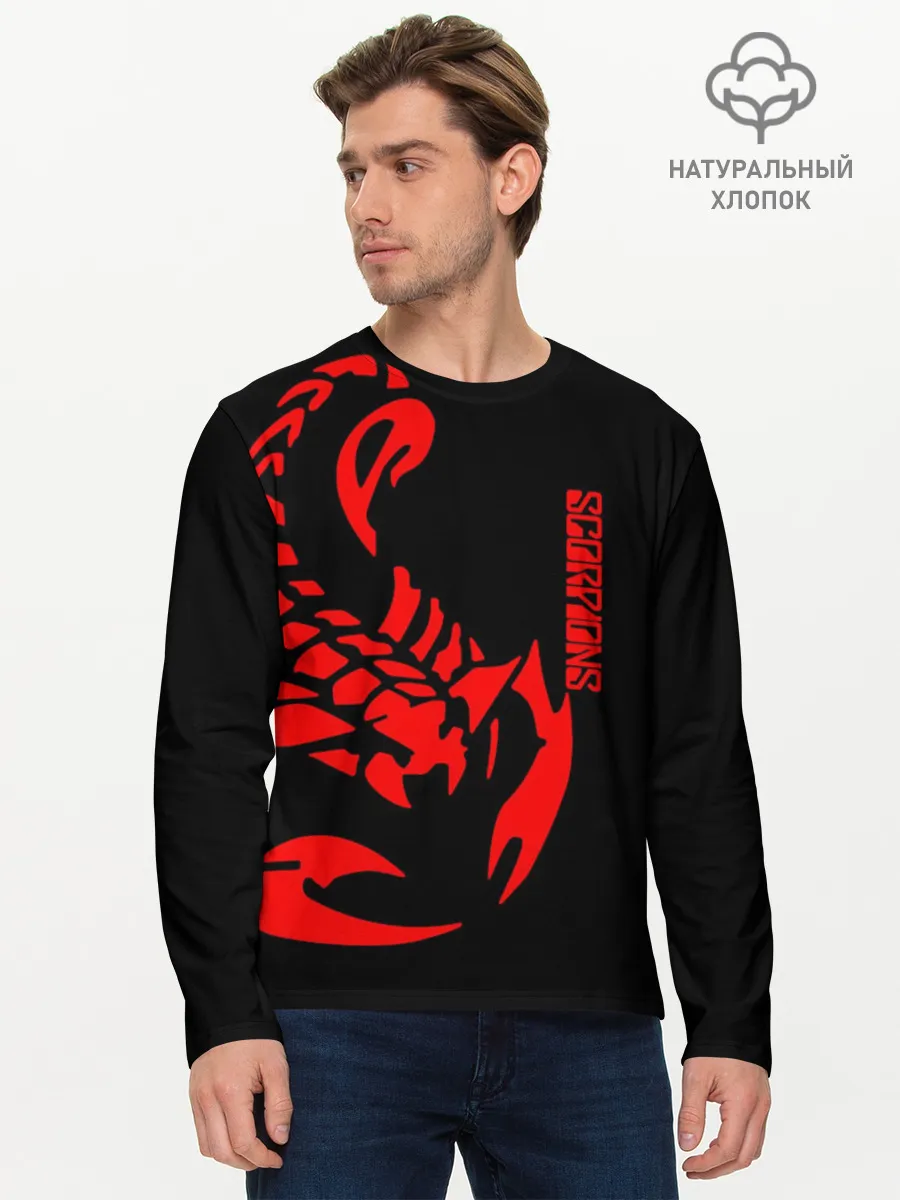 Мужской лонгслив базовый / Scorpions