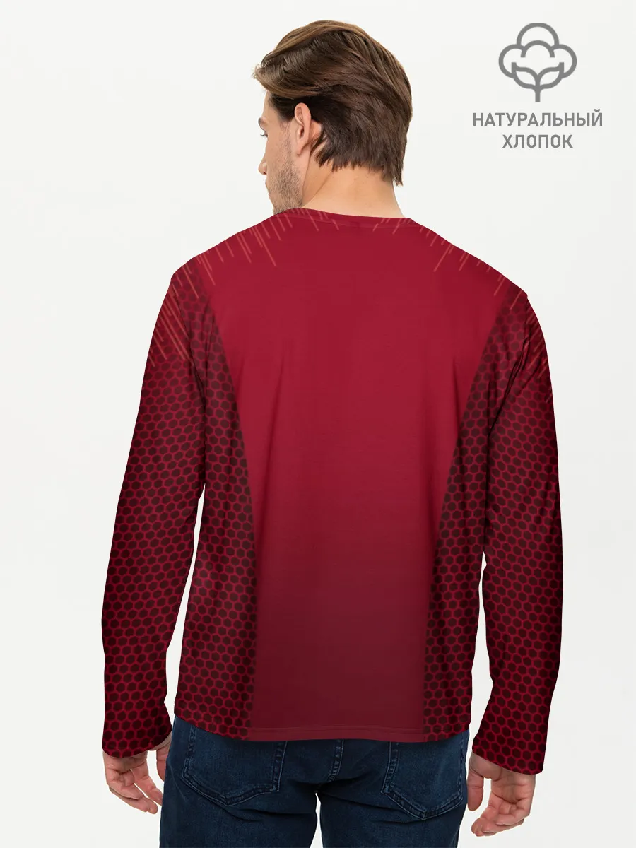 Мужской лонгслив базовый / Португалия форма с сеткой