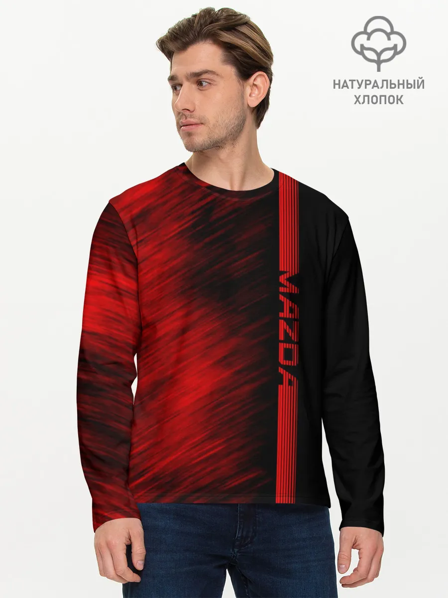 Мужской лонгслив базовый / Mazda